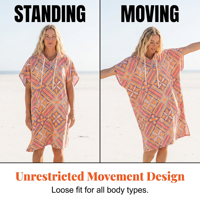 Quick-Dry Beach Poncho for Surfing &amp; Swimming