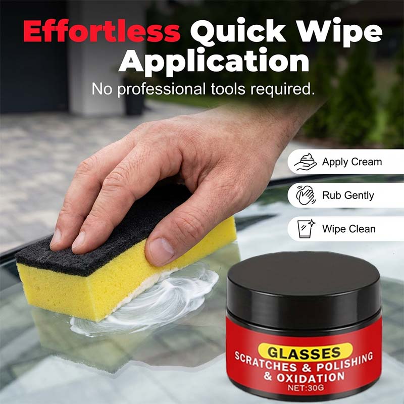Glass Scratch Polishing &amp; Repair Compound