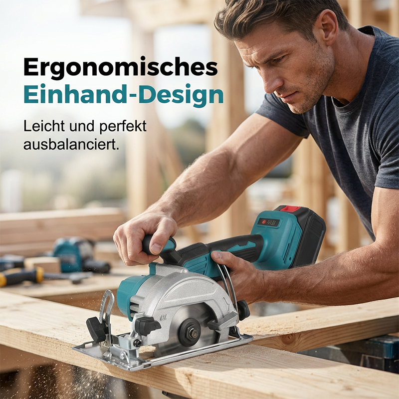 ⚡🛠️【Limitiertes Angebot:  50% RABATT!】 Hochgeschwindigkeits-Akku-Kreissäge mit bürstenlosem Motor – Leistungsstark, kabellos &amp; präzise
