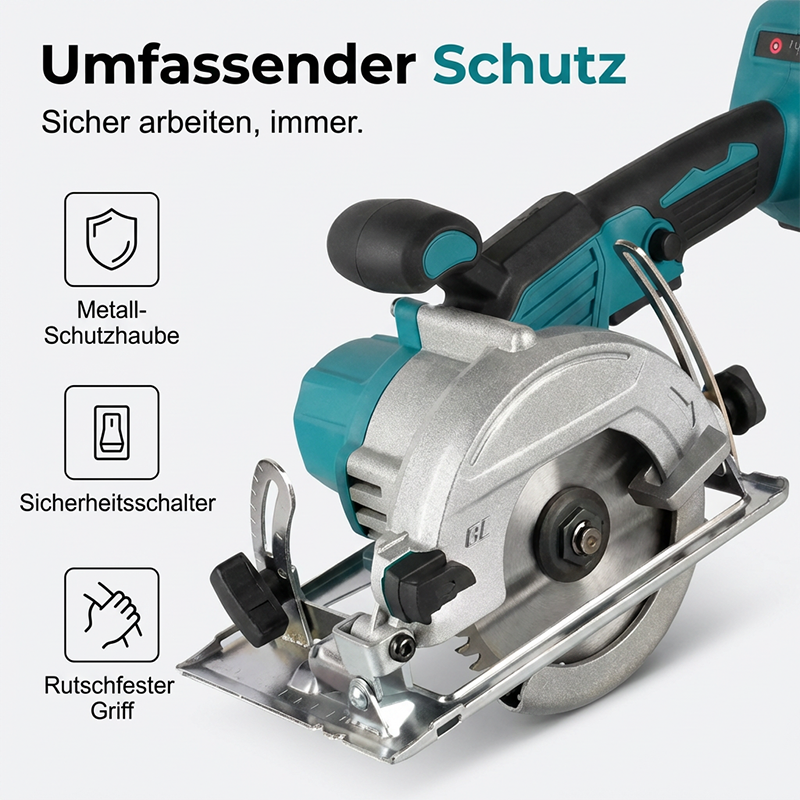 ⚡🛠️【Limitiertes Angebot:  50% RABATT!】 Hochgeschwindigkeits-Akku-Kreissäge mit bürstenlosem Motor – Leistungsstark, kabellos &amp; präzise
