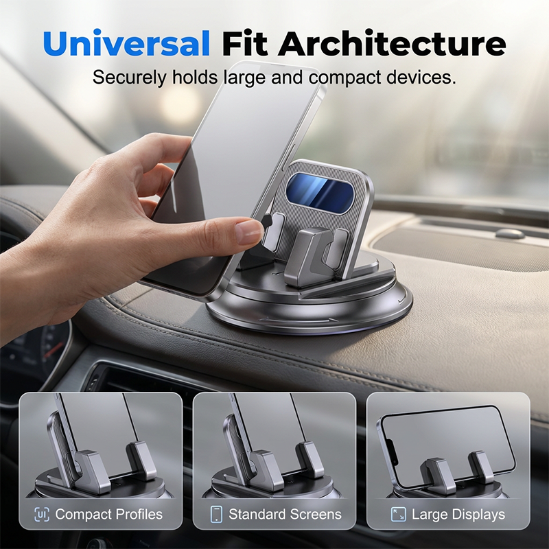 🚗Rotating Dashboard Car Phone Holder – 360° Adjustable &amp; Anti-Slip – Hands-Free Phone Mount 🛡️