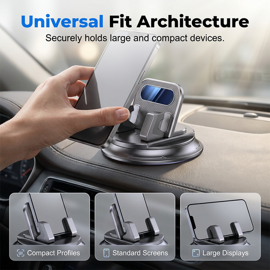 🚗Rotating Dashboard Car Phone Holder – 360° Adjustable &amp; Anti-Slip – Hands-Free Phone Mount 🛡️