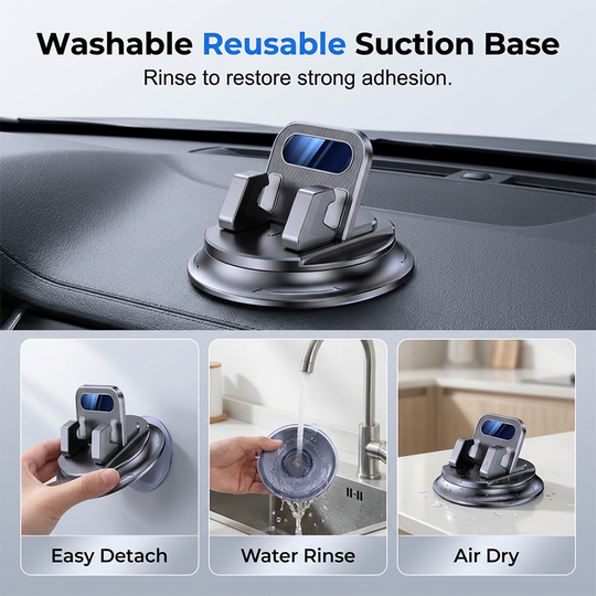 🚗Rotating Dashboard Car Phone Holder – 360° Adjustable &amp; Anti-Slip – Hands-Free Phone Mount 🛡️
