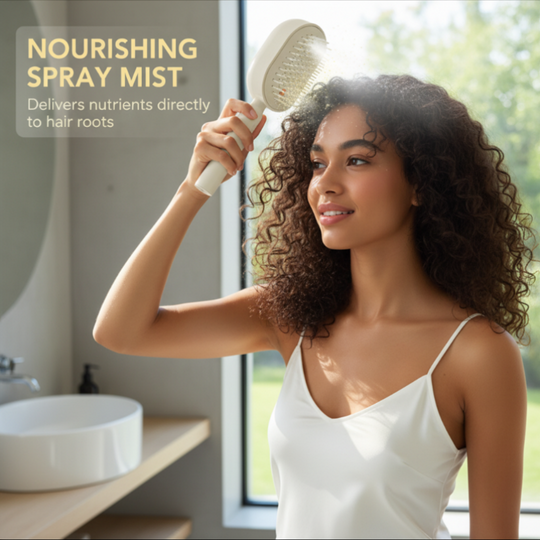 ⚡ 50% OFF NOW ! 💐 Electric Spray &amp; Massage Hair Brush – Soothing Scalp Massage, Fine Mist Spraying &amp; Smooth Hair Care Design ✨