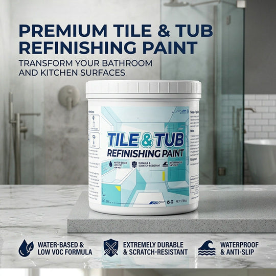 🥳2026 HOT SALE🥳💞50K+ SOLD!⚡ 50% OFF!Premium Tile &amp; Tub Refinishing Paint Kit