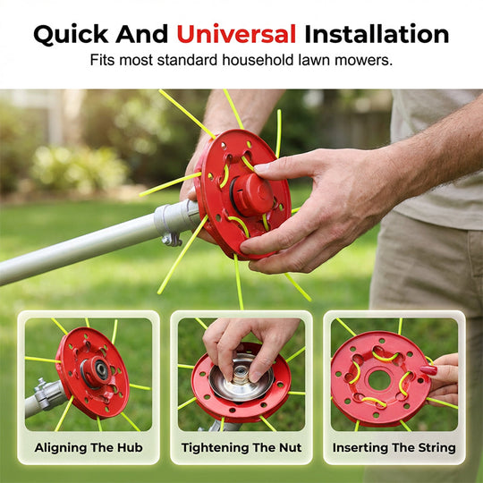 Heavy-Duty 8-Hole Trimmer Head