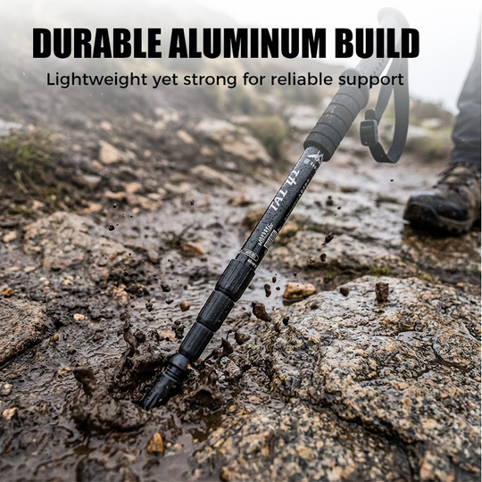 ⛰️ Last Day Special Price £18.99 ! ✨ Adjustable Aluminum Alloy Trekking Pole – Durable, Shock-Absorbing, Lightweight 🌲