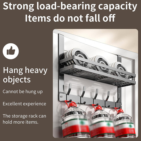 🔥While Supplies Last 50% OFF!🎉 Over The Door Hooks with Storage Basket