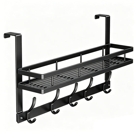 🔥While Supplies Last 50% OFF!🎉 Over The Door Hooks with Storage Basket