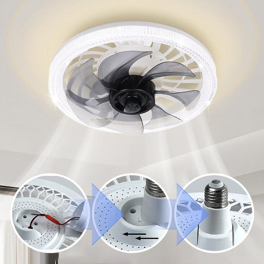 📢📢 50 % RABATT!! 🥳 KOSTENLOSER VERSAND 💞💨 2-in-1-Lautloser, verstellbarer Ventilator mit Fernbedienung und Licht fürs Schlafzimmer
