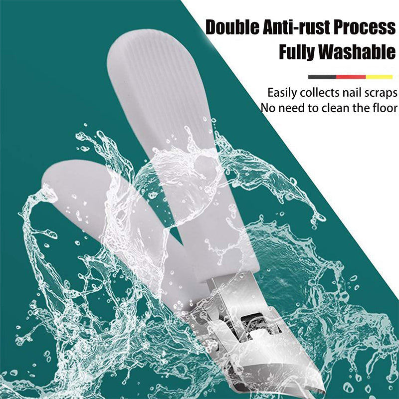Großer Edelstahl-Nagelknipser ✂️ Schrägschnitt &amp; Anti-Spritz für Präzises Schneiden