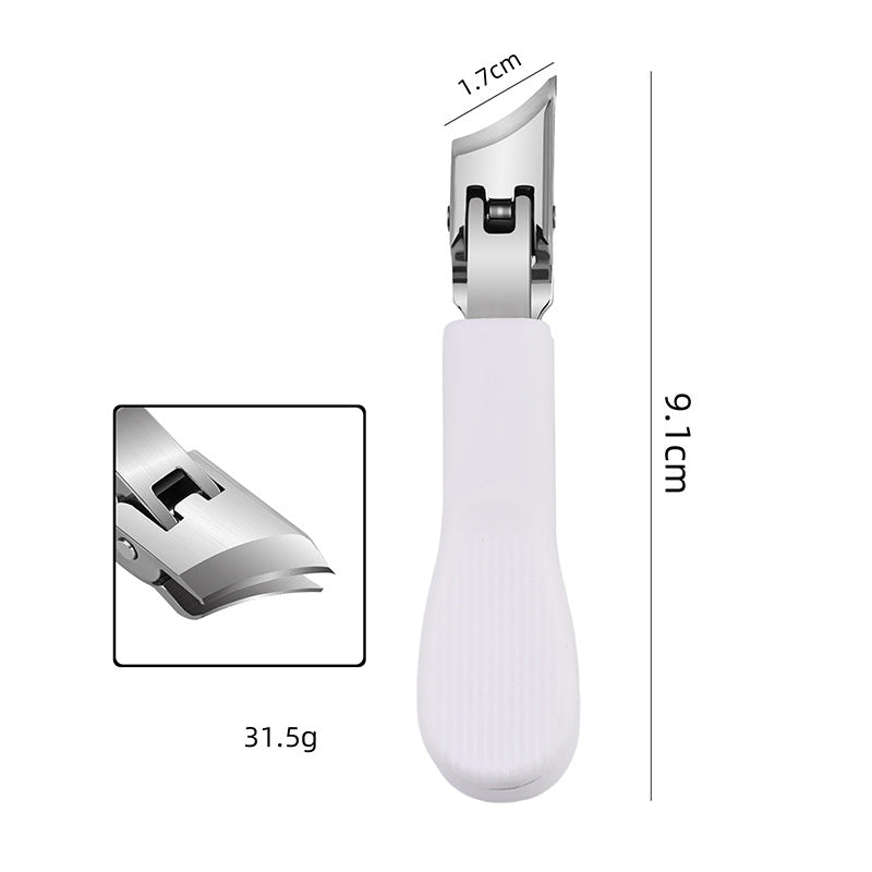 Großer Edelstahl-Nagelknipser ✂️ Schrägschnitt &amp; Anti-Spritz für Präzises Schneiden