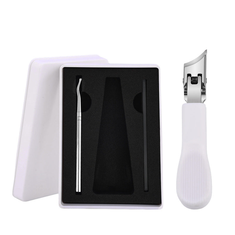 Großer Edelstahl-Nagelknipser ✂️ Schrägschnitt &amp; Anti-Spritz für Präzises Schneiden