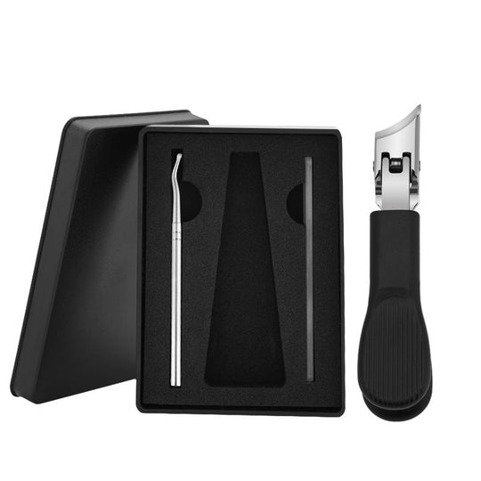 Großer Edelstahl-Nagelknipser ✂️ Schrägschnitt &amp; Anti-Spritz für Präzises Schneiden