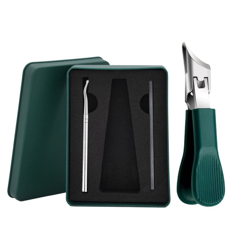 Großer Edelstahl-Nagelknipser ✂️ Schrägschnitt &amp; Anti-Spritz für Präzises Schneiden