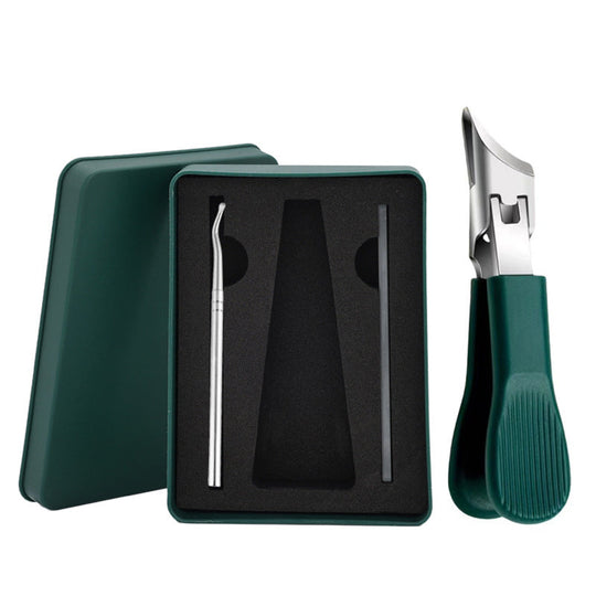 Großer Edelstahl-Nagelknipser ✂️ Schrägschnitt &amp; Anti-Spritz für Präzises Schneiden