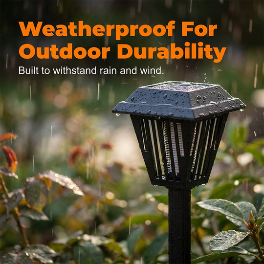 💡✨Outdoor Solar Powered Mosquito Killer Lamp-Stake or Stand Use. Protect Your Yard Day &amp; Night! 🔋