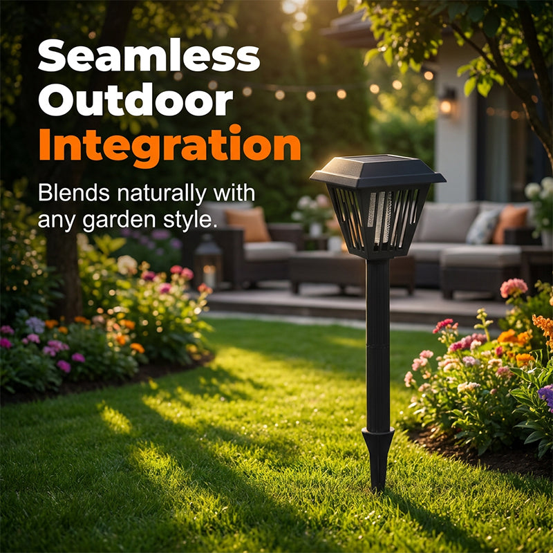 💡✨Outdoor Solar Powered Mosquito Killer Lamp-Stake or Stand Use. Protect Your Yard Day &amp; Night! 🔋