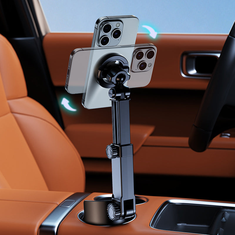 ⭐2026 New Arrival💥HOT SALE🥳🧲Car Cup Holder Phone Mount – 360° Adjustable, Strong N52 Magnet, One-Hand Operation, Fits All Phones, Stable Magnetic &amp; Clamp Models for Safe Driving