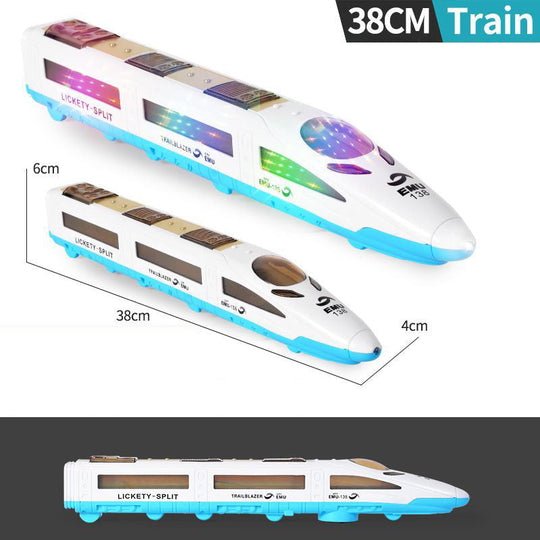 🚂 50% OFF NOW! ✨ Electric Bullet Train Toy – Light-Up, Bump &amp; Go, with Music – Interactive design, perfect for toddlers – develops motor skills and imagination 🎶