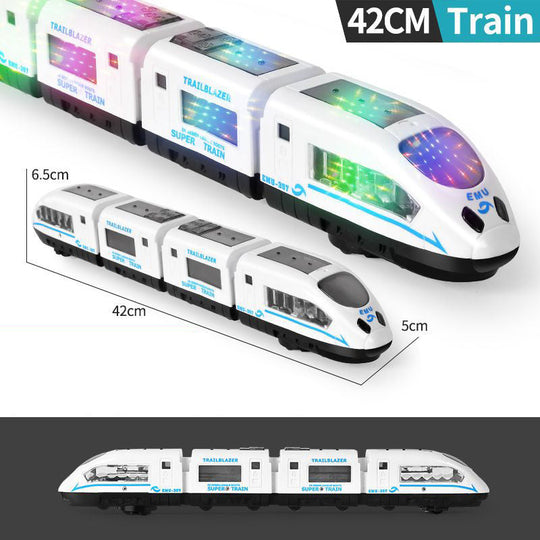 🚂 50% OFF NOW! ✨ Electric Bullet Train Toy – Light-Up, Bump &amp; Go, with Music – Interactive design, perfect for toddlers – develops motor skills and imagination 🎶