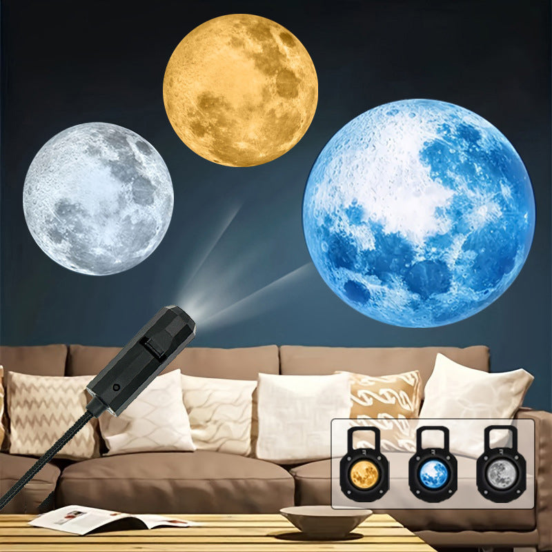 USB Galaxy &amp; Moon Projector Night Light