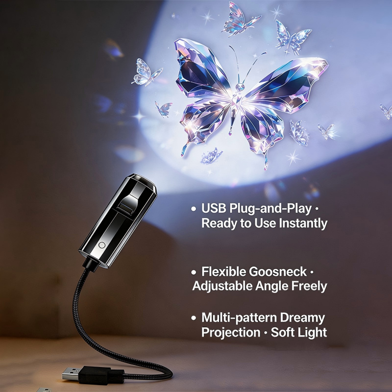USB Galaxy &amp; Moon Projector Night Light