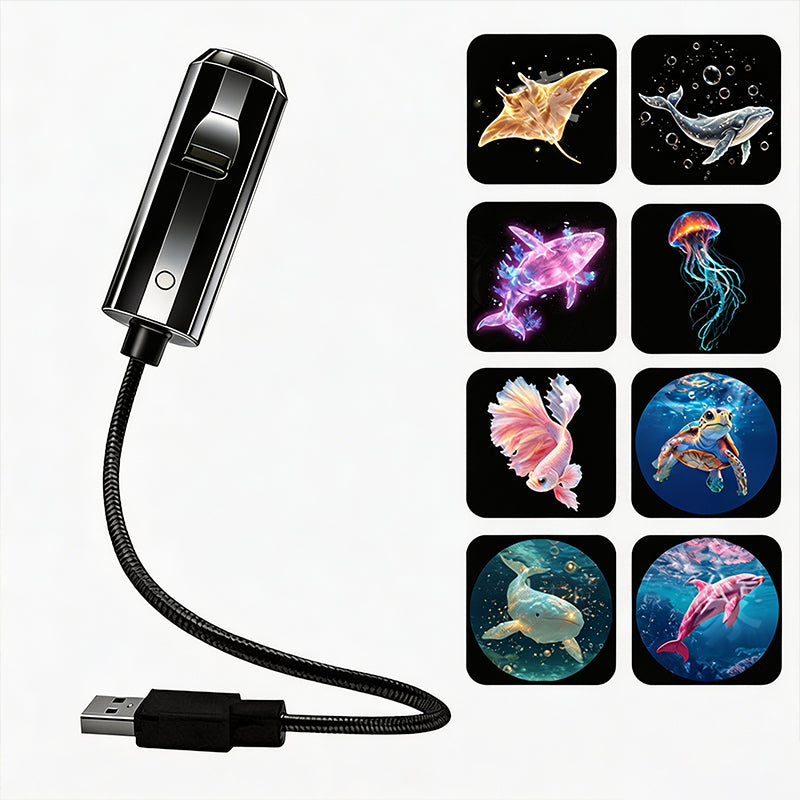 USB Galaxy &amp; Moon Projector Night Light
