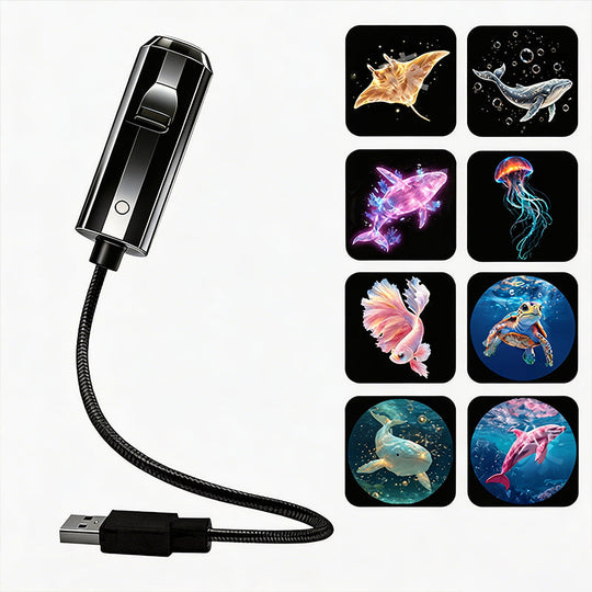 USB Galaxy &amp; Moon Projector Night Light