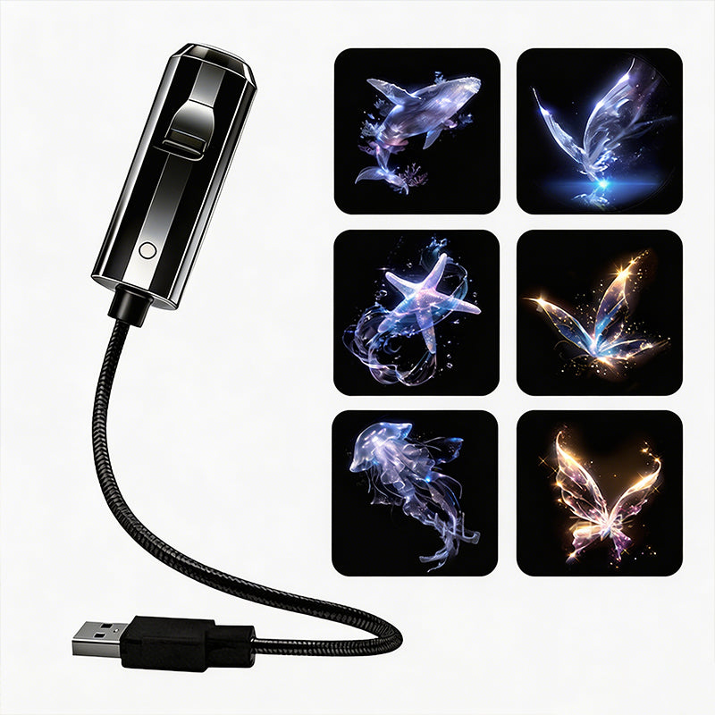 USB Galaxy &amp; Moon Projector Night Light