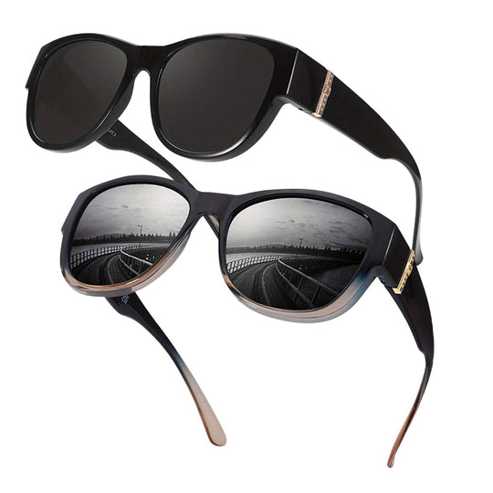 🕶️👓 50% KORTING! Brildragers opgelet: deze oversized zonnebril schuift over je eigen bril en je ziet eruit als een filmster – geen dure clip-on, geen geknipper met lenzen!