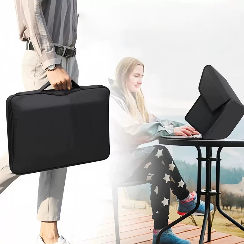 2-in-1 Laptop Case with Anti-Glare Sunshade