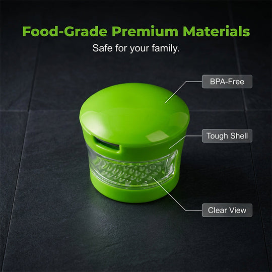 🧄✨ Garlic chopper – mince in seconds, no smell on hands, easy press!