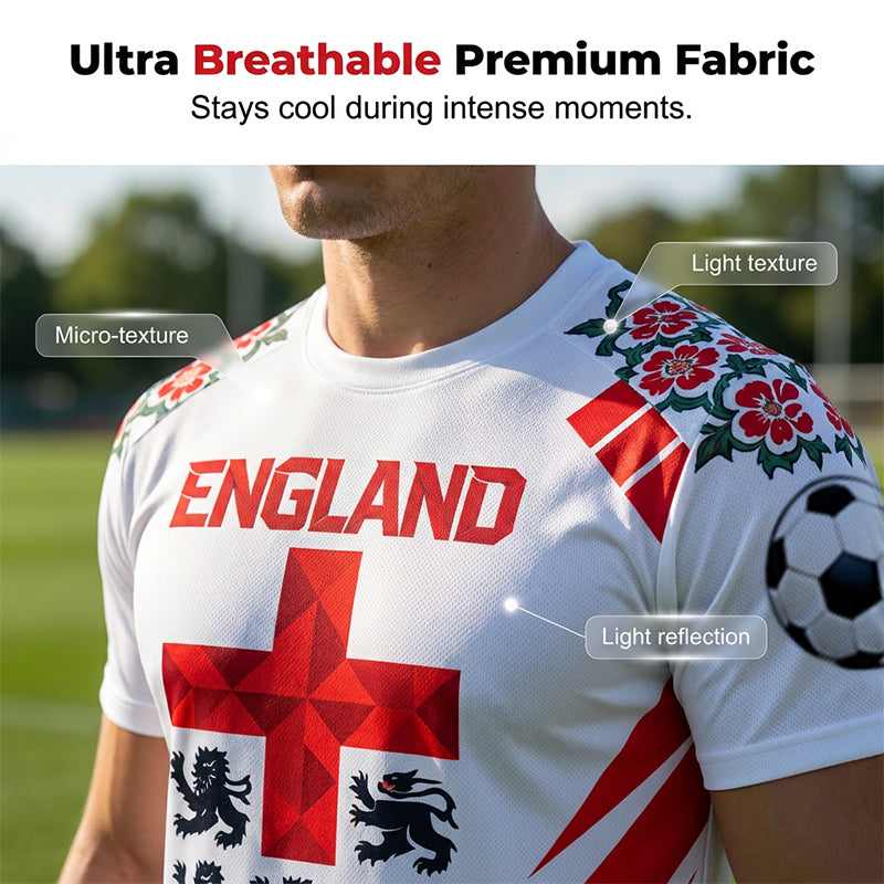 🏆LAST DAY SALE 50% OFF🔥Premium England Football Fan Jersey