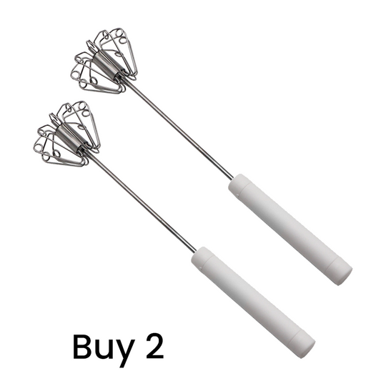 🔥LAST DAY SALE - 50% OFF🔥Stainless Steel Semi-Automatic Hand Egg Beater