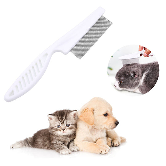 🐾 BUY 1 GET 1 FREE! 🛁 Multifunctional Pet Grooming Comb – Fine stainless steel needles – Removes tear stains, fleas &amp; tangles – gentle on skin, effective for cats and dogs ✨🐶