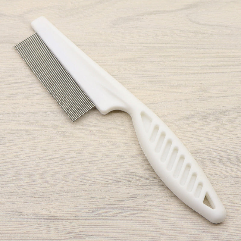 🐾 BUY 1 GET 1 FREE! 🛁 Multifunctional Pet Grooming Comb – Fine stainless steel needles – Removes tear stains, fleas &amp; tangles – gentle on skin, effective for cats and dogs ✨🐶