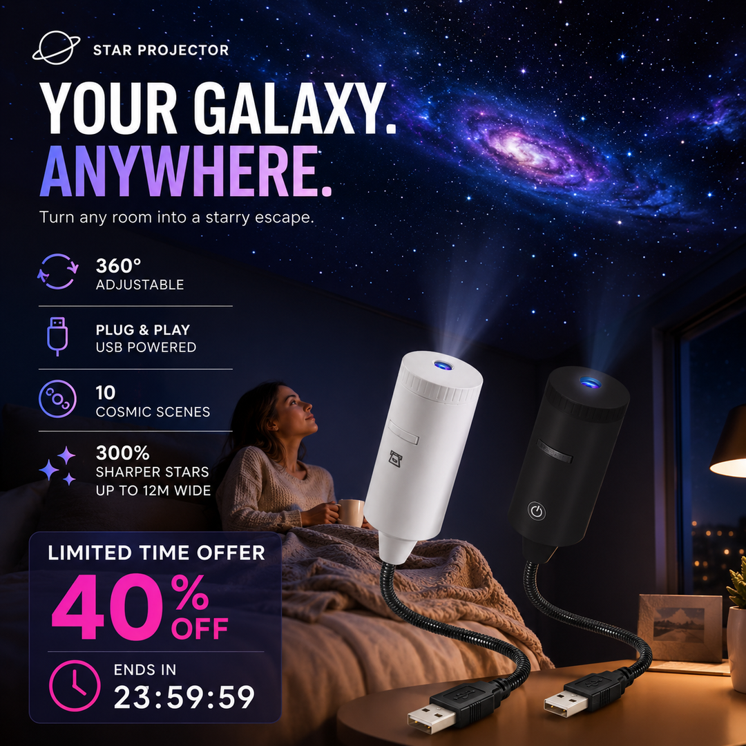 ✨ Plug-and-Play HD Star Projector🥳30,000+ Happy Users
