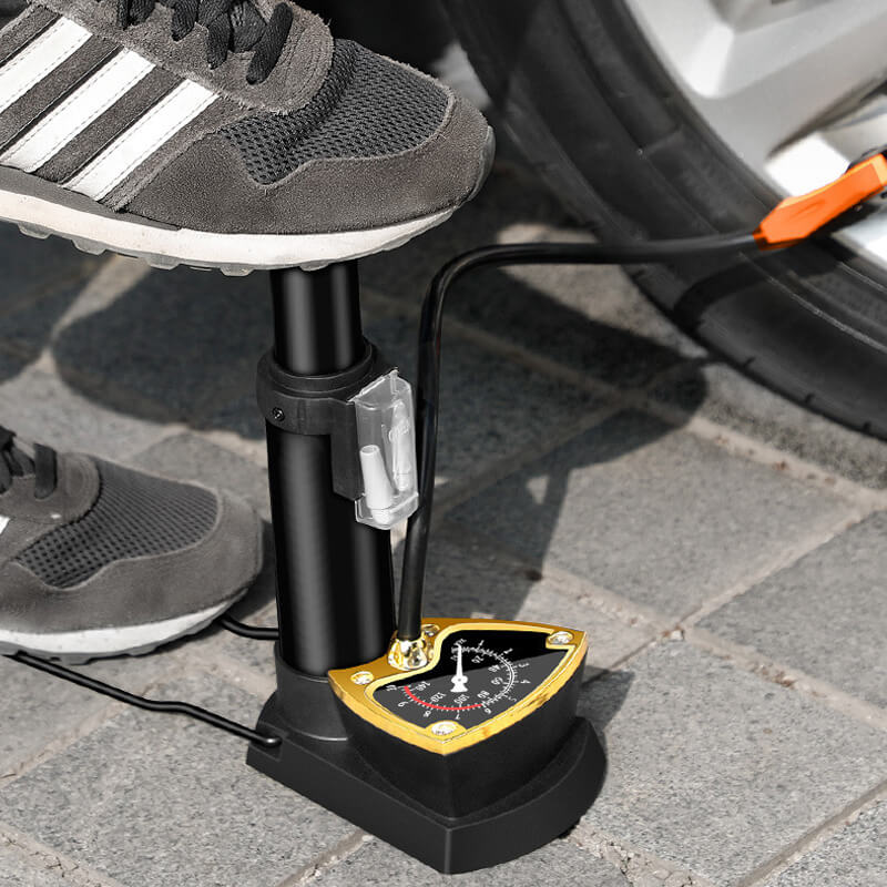 Tragbare Fahrradreifenpumpe Pedal-Luftdruck