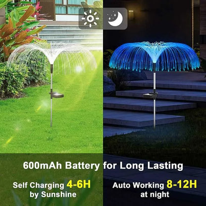 🔥New Year Big Sale 49% OFF🔥 Solar Wasserdicht Outdoor Rasen Farbe ändernde Qualle Umgebungslicht