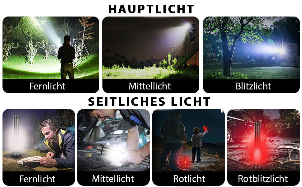 LED wiederaufladbare taktische Laser-Taschenlampe 90000 hohe Lumen