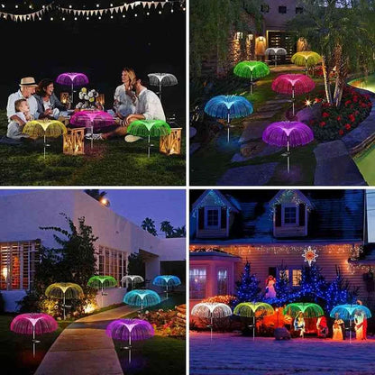 🔥New Year Big Sale 49% OFF🔥 Solar Wasserdicht Outdoor Rasen Farbe ändernde Qualle Umgebungslicht