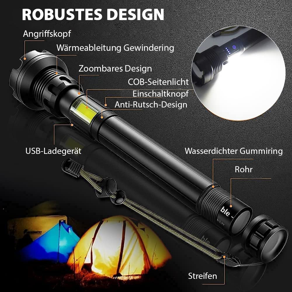 LED wiederaufladbare taktische Laser-Taschenlampe 90000 hohe Lumen