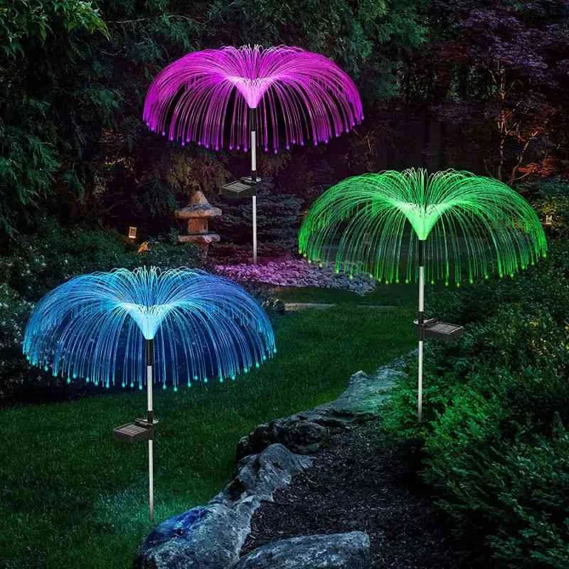 🔥New Year Big Sale 49% OFF🔥 Solar Wasserdicht Outdoor Rasen Farbe ändernde Qualle Umgebungslicht