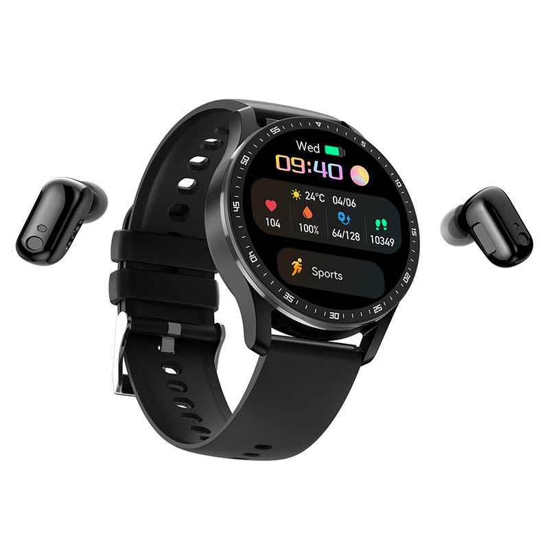 2-in-1-Smartwatch mit Ohrstöpseln