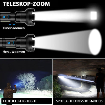 LED wiederaufladbare taktische Laser-Taschenlampe 90000 hohe Lumen