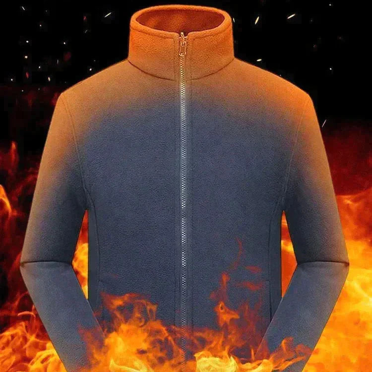 [Bestes Geschenk für Ihn] Doppellagige Fleece-Kapuzenjacke für Herren