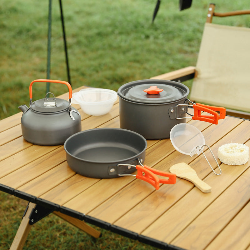 Aluminium-Camping-Kochgeschirr-Set für Outdoor