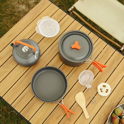 Aluminium-Camping-Kochgeschirr-Set für Outdoor