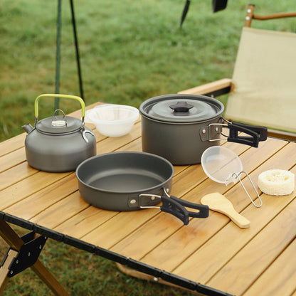 Aluminium-Camping-Kochgeschirr-Set für Outdoor